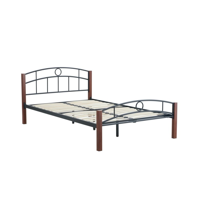 Cama de metal 120x200 (negra)