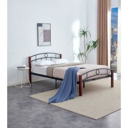 Cama de metal 120x200 (negra)