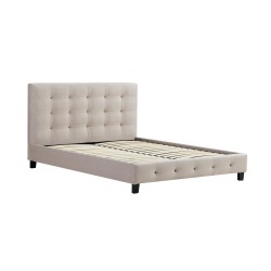 Cama tapizada 160x200 (beige)