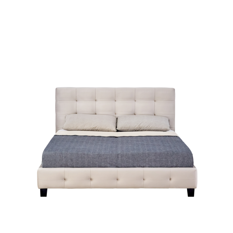 Cama tapizada 160x200 (beige)