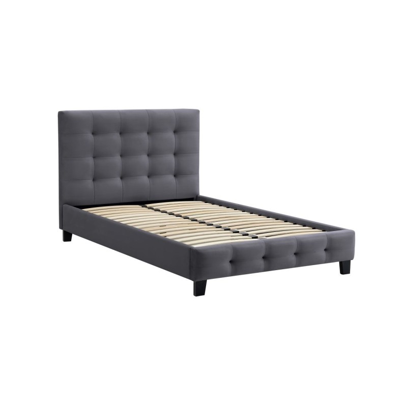 Upholstered bed 120x200 (gray)