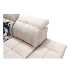 Funktionales Ecksofa in U-Form Ascot X mit Veloursstoff, Wave 10 | Möbelgeschäft