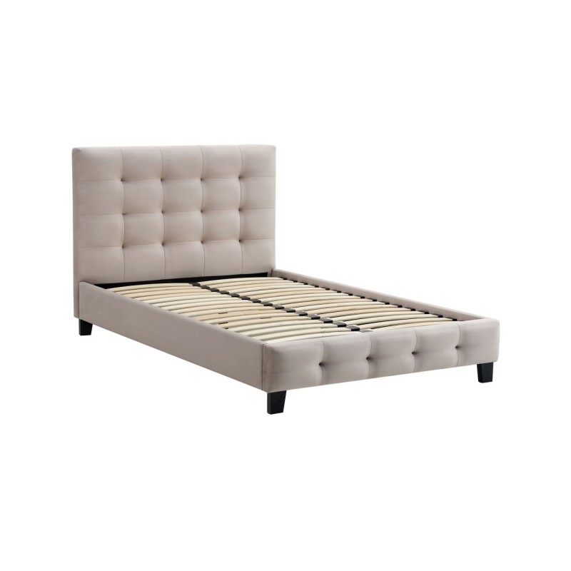 Gepolstertes Bett 120x200 (beige)