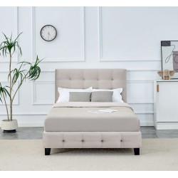 Cama tapizada 120x200 (beige)