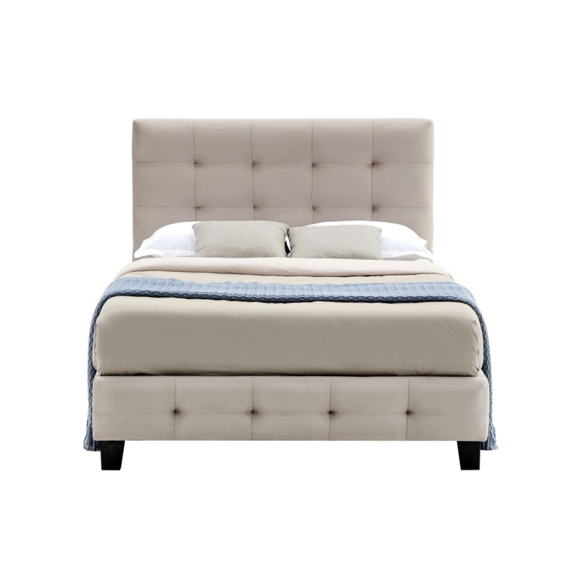 Upholstered bed 120x200 (beige)