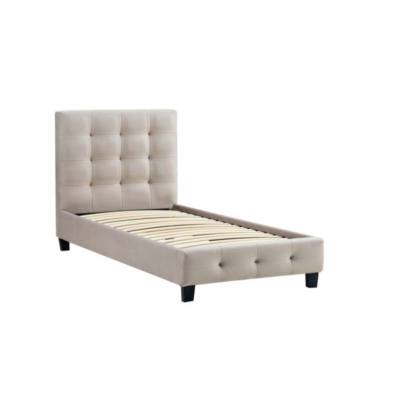 Cama tapizada 90x200 (beige)