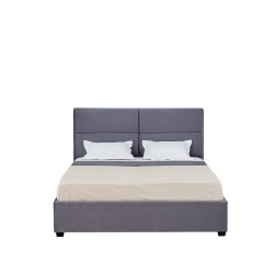 Gepolstertes Bett 160x200 (grau)