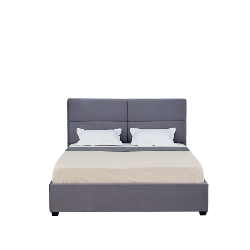 Upholstered bed 160x200 (gray)
