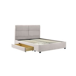 Cama tapizada 160x200 (beige)