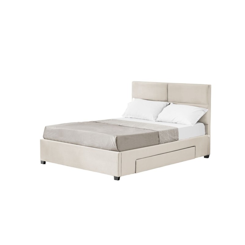 Gepolstertes Bett 160x200 (beige)
