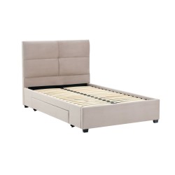 Cama tapizada 120x200 (beige)