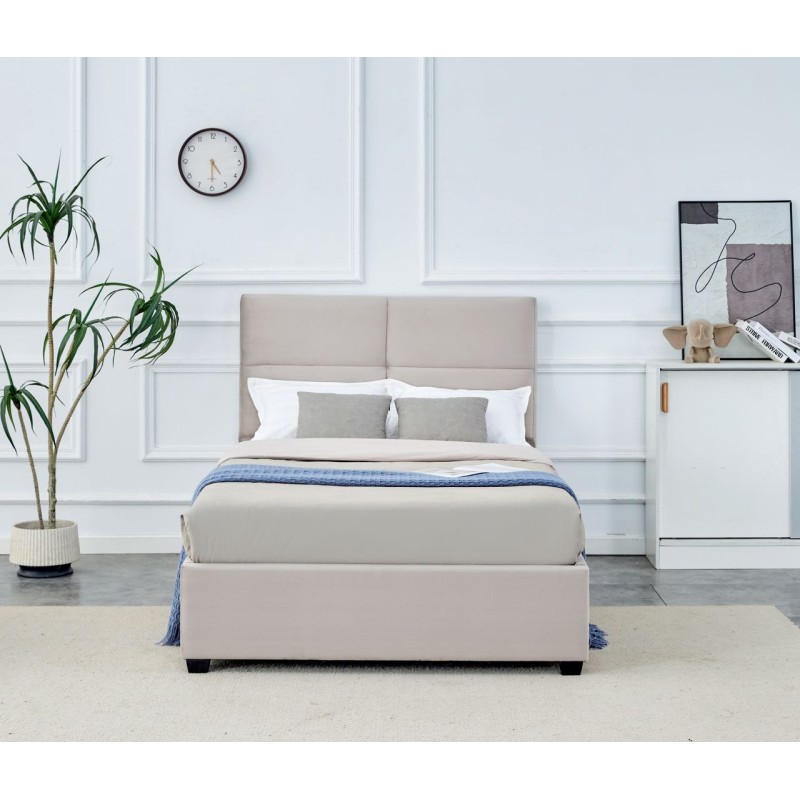 Cama tapizada 120x200 (beige)
