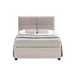 Upholstered bed 120x200 (beige)