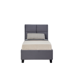 Cama tapizada 90x200 (gris)