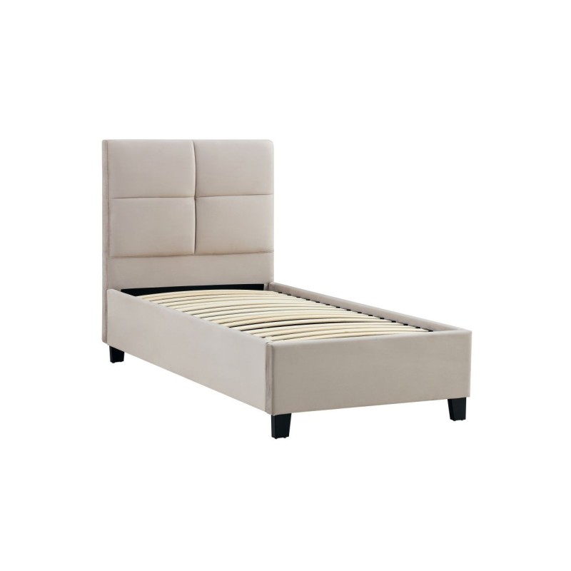 Cama tapizada 90x200 (beige)