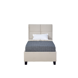 Upholstered bed 90x200 (beige)