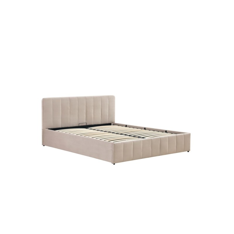 Gepolstertes Bett 160x200 (beige)