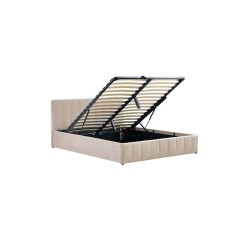Upholstered bed 160x200 (beige)