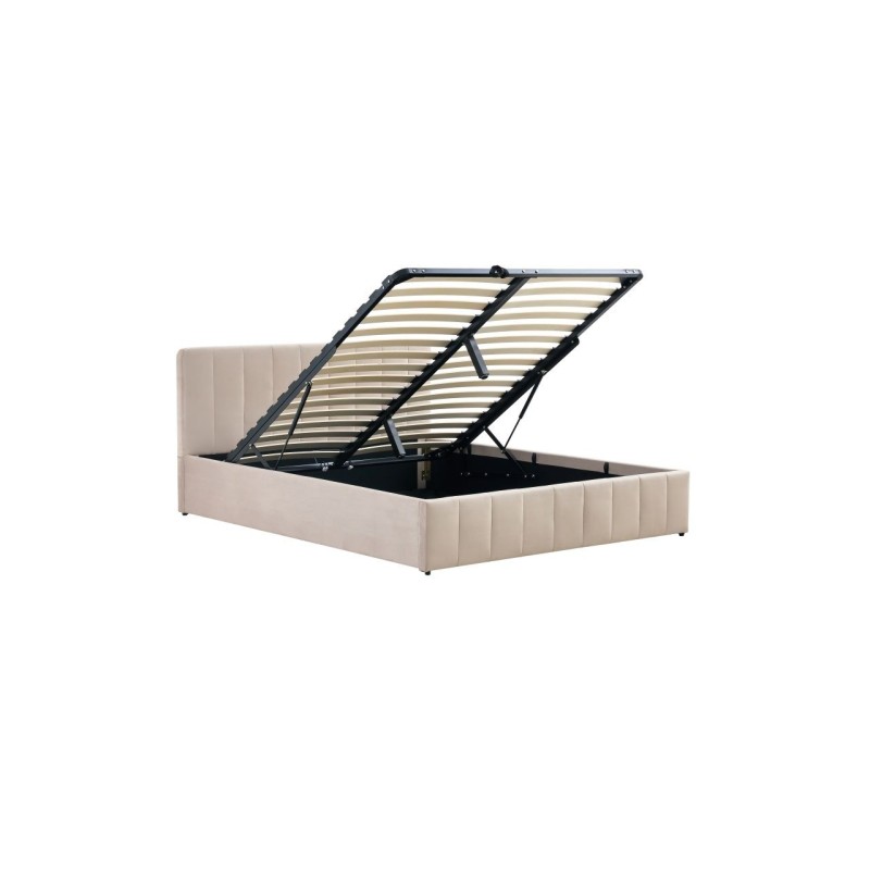 Cama tapizada 160x200 (beige)