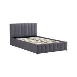 Upholstered bed 120x200 (gray)