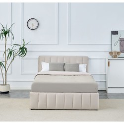Cama tapizada 120x200 (beige)