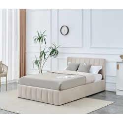 Cama tapizada 120x200 (beige)