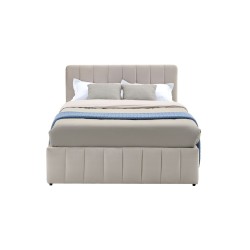 Gepolstertes Bett 120x200 (beige)