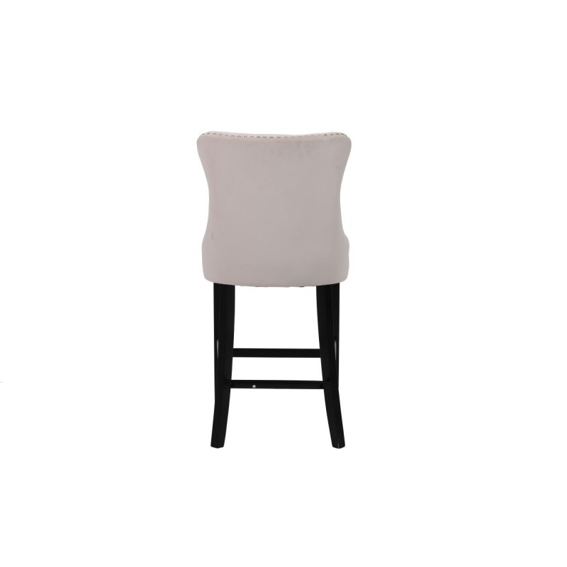 Velvet barstool (beige)