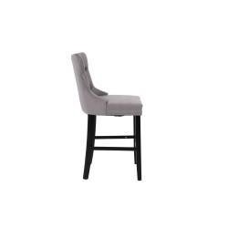 Velvet bar stool (gray)