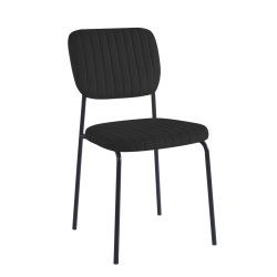 Velvet chair (black)