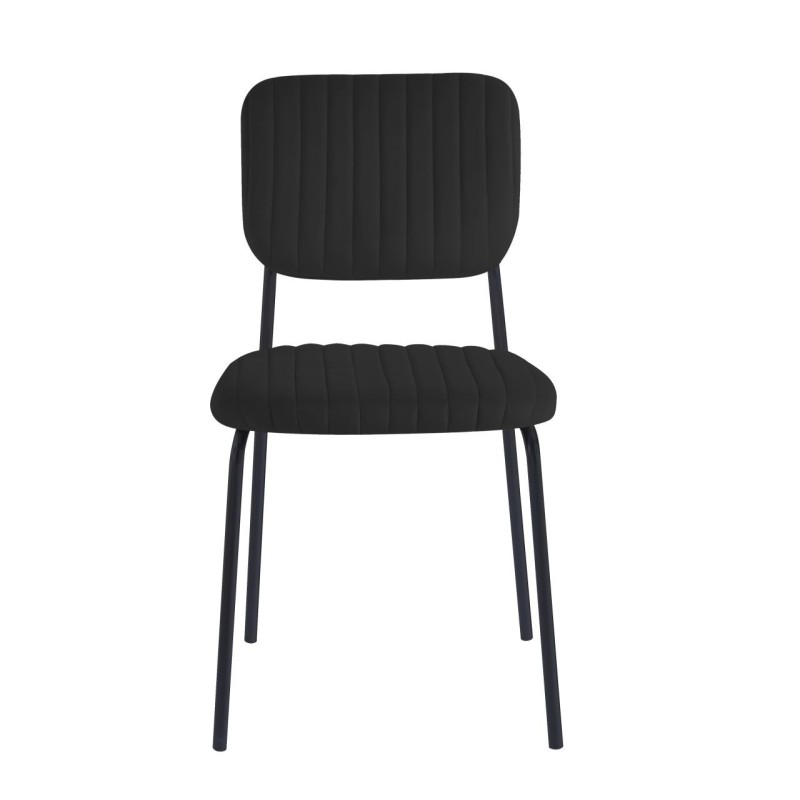 Silla de terciopelo (negra)