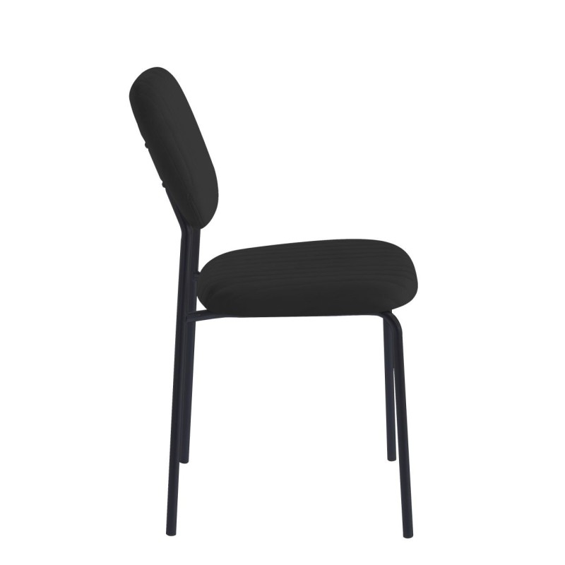 Velvet chair (black)