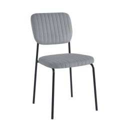 Silla de terciopelo (gris)