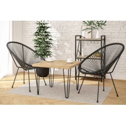 Mesa (roble artesano + patas III) 67x67