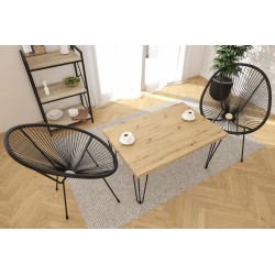 Bank (Eiche Artisan + Beine III) 67x101