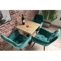 Stół (dąb artisan + noga T) 67x67