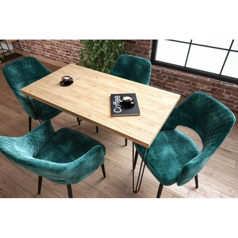 Mesa (roble dorado craft + patas III) 67x128