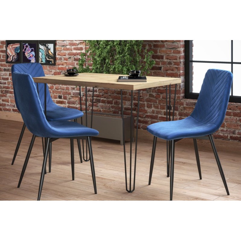 Tisch (Eiche Artisan + Beine III) 67x101