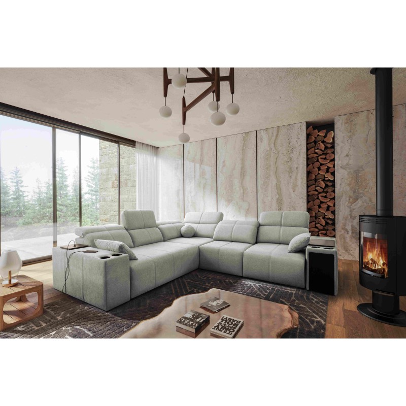 Milano III corner sofa with a sleeping function - elegance and functionality in one!