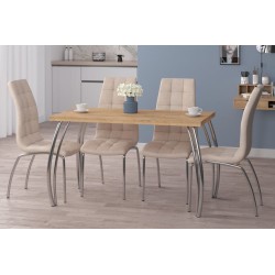 Mesa (roble dorado craft + patas II) 67x128