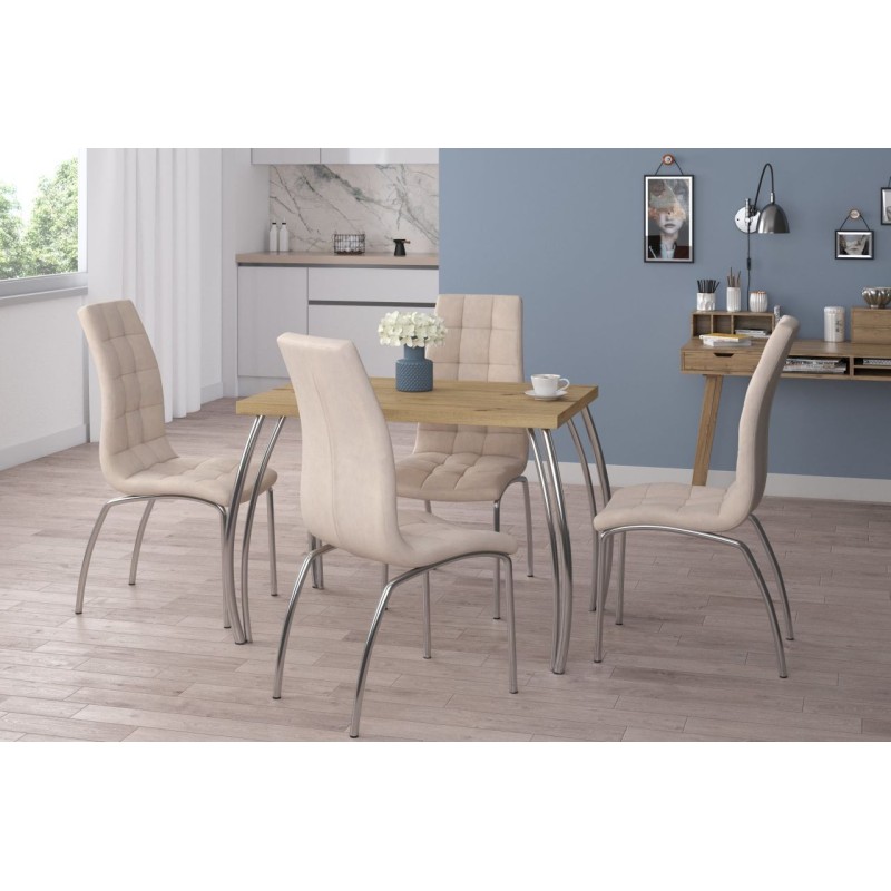 Table (artisan oak + legs II) 67x101