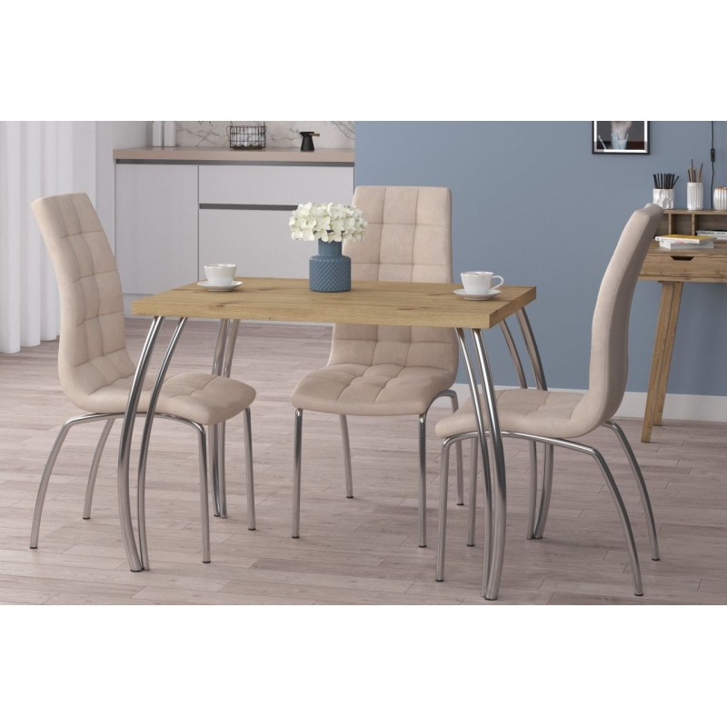 Mesa (roble artesano + patas II) 67x101