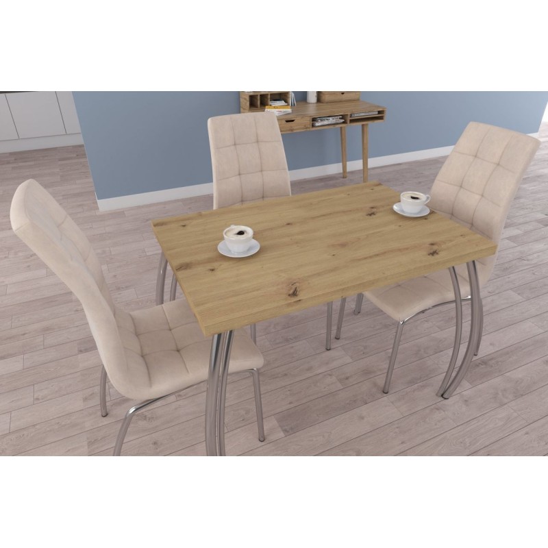 Table (artisan oak + legs II) 67x101