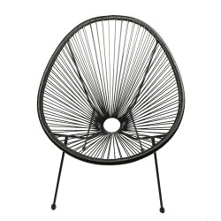 Relaxsessel - Polyrattan (schwarz)