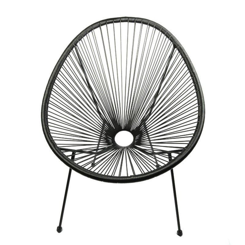 Relaxsessel - Polyrattan (schwarz)