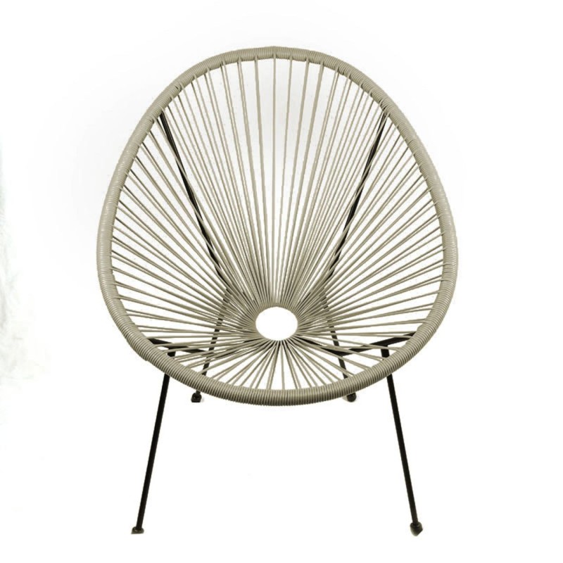 Lounge chair - technorattan (beige)