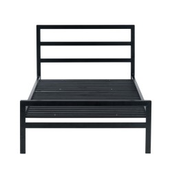 Cama de metal 90x200 (negra)
