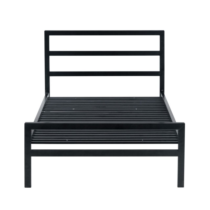 Cama de metal 90x200 (negra)
