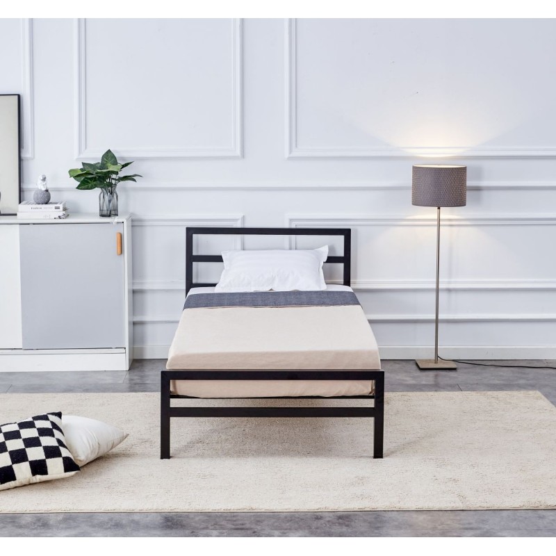 Metal bed 90x200 (black)