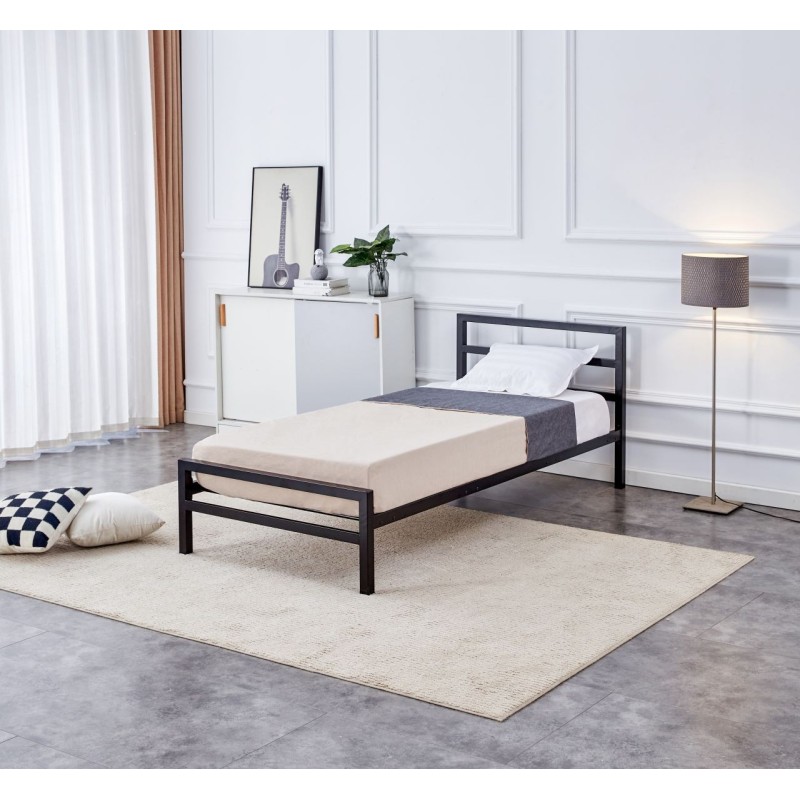 Metal bed 90x200 (black)